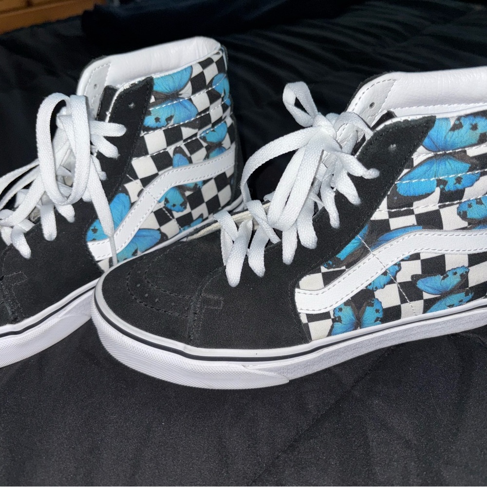 Vans Kids High-Top Sneakers - Black and Blue